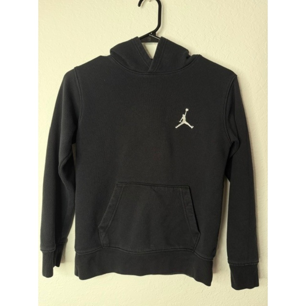 Jordan Boys Jumpman Pullover Hoodie Black Size Medium M 10-12 Sweatshirt